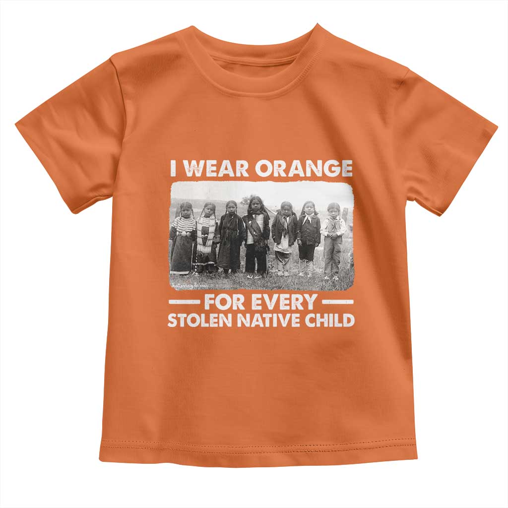 I Wear Orange For Every American Native Child Toddler T Shirt TS10 Orange Print Your Wear