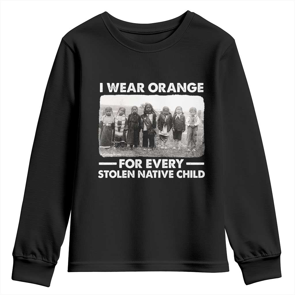 I Wear Orange For Every American Native Child Youth Sweatshirt TS10 Black Print Your Wear