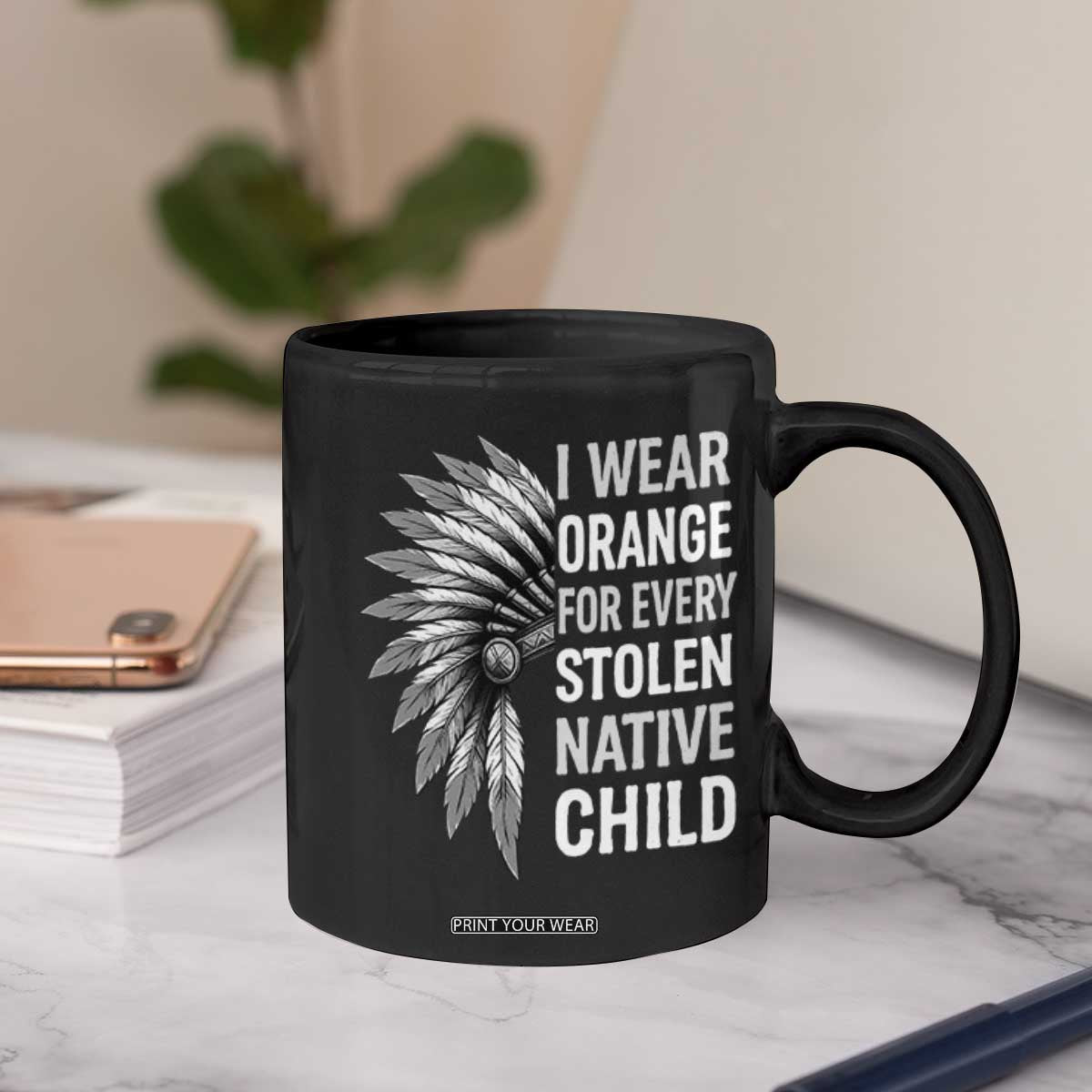 I Wear Orange For Every Stolen Native Child Coffee Mug Orange Day TS10 Print Your Wear