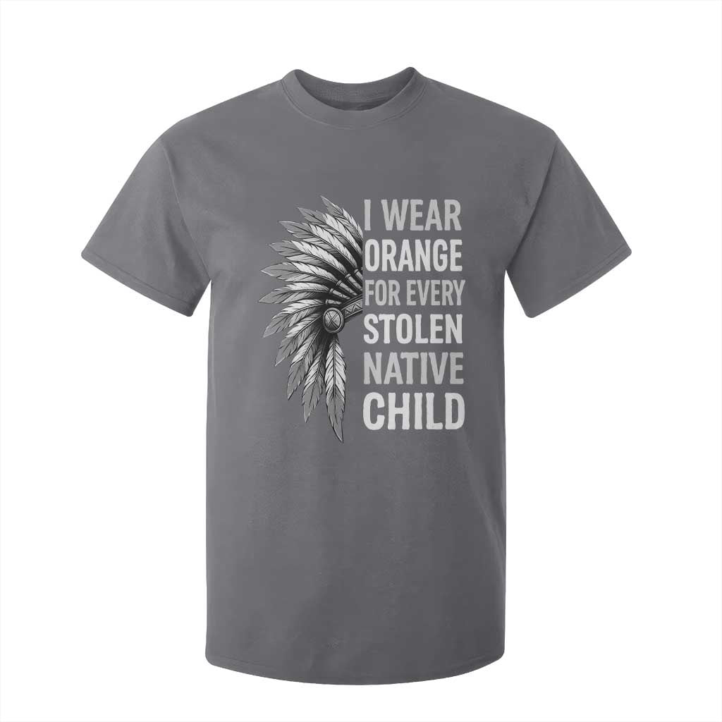I Wear Orange For Every Stolen Native Child T Shirt For Kid Orange Day TS10 Charcoal Print Your Wear