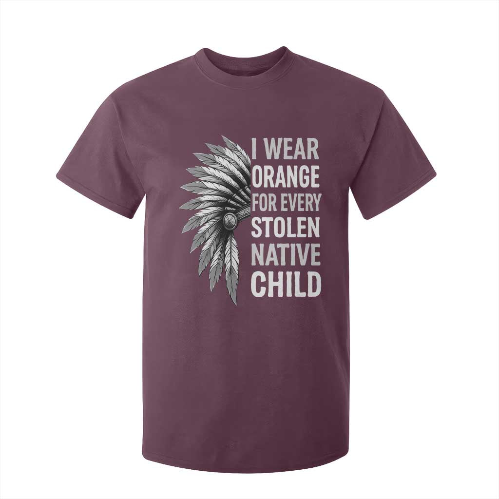 I Wear Orange For Every Stolen Native Child T Shirt For Kid Orange Day TS10 Maroon Print Your Wear