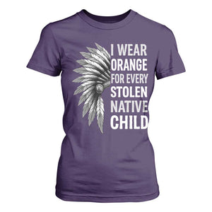 I Wear Orange For Every Stolen Native Child T Shirt For Women Orange Day TS10 Purple Print Your Wear