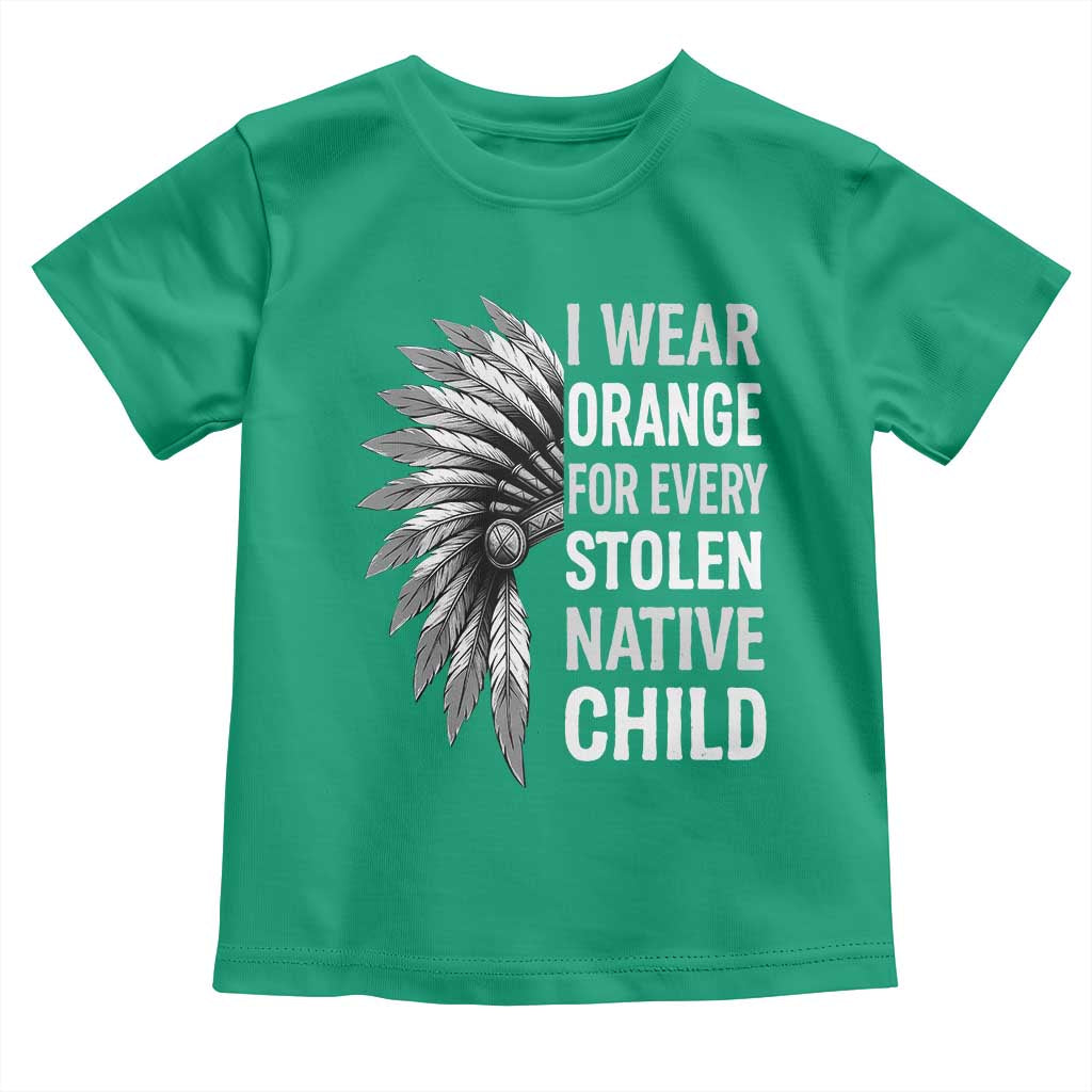 I Wear Orange For Every Stolen Native Child Toddler T Shirt Orange Day TS10 Irish Green Print Your Wear