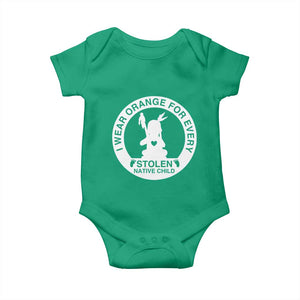 I Wear Orange For Every Stolen American Native Child Baby Onesie Bring Our Children Home Orange Day TS10 Irish Green Print Your Wear