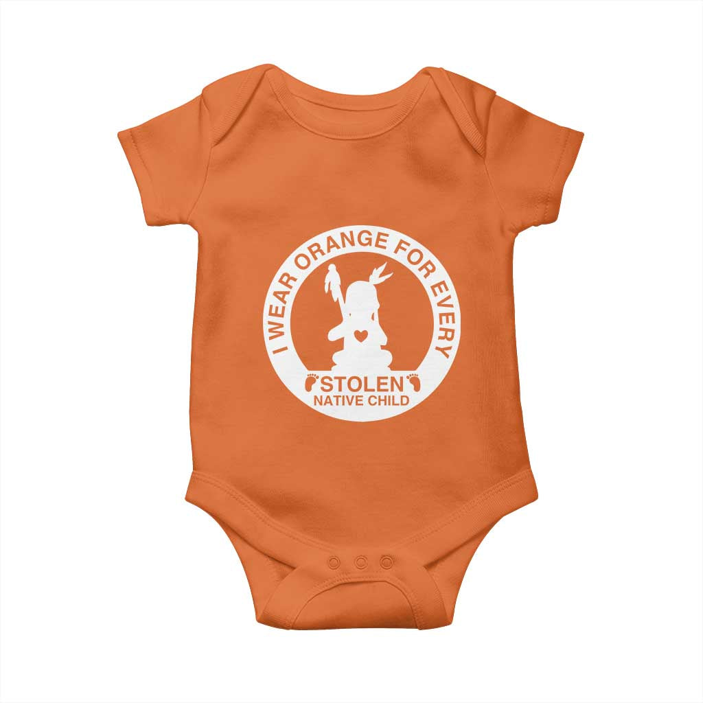 I Wear Orange For Every Stolen American Native Child Baby Onesie Bring Our Children Home Orange Day TS10 Orange Print Your Wear