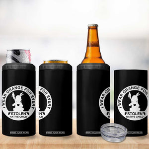 I Wear Orange For Every Stolen American Native Child 4 in 1 Can Cooler Tumbler Bring Our Children Home Orange Day TS10 Print Your Wear