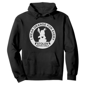 I Wear Orange For Every Stolen American Native Child Hoodie Bring Our Children Home Orange Day TS10 Black Print Your Wear