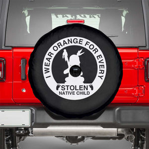 I Wear Orange For Every Stolen American Native Child Spare Tire Cover Bring Our Children Home Orange Day TS10 Black Print Your Wear