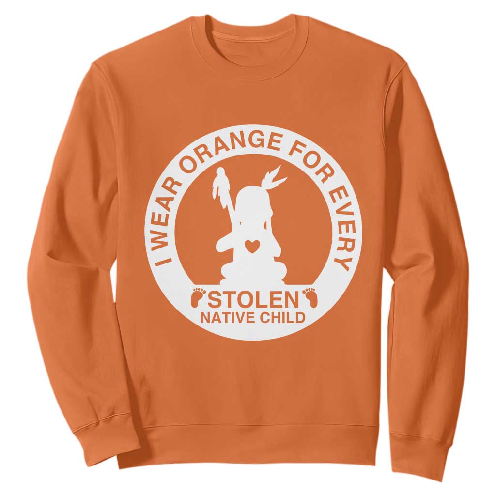 I Wear Orange For Every Stolen American Native Child Sweatshirt Bring Our Children Home Orange Day TS10 Orange Print Your Wear