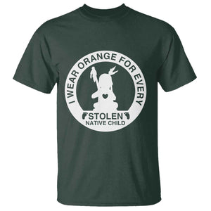 I Wear Orange For Every Stolen American Native Child T Shirt Bring Our Children Home Orange Day TS10 Dark Forest Green Print Your Wear