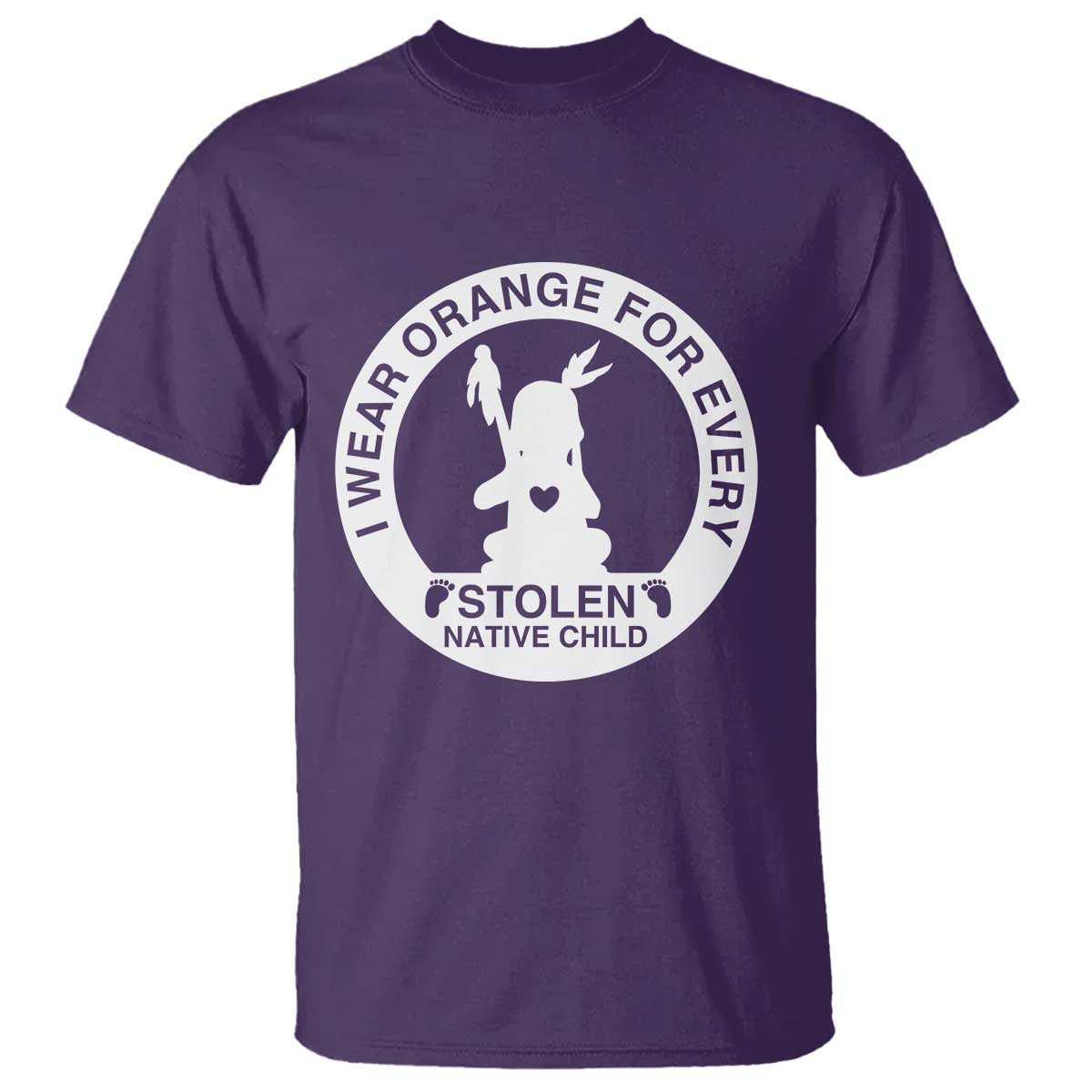 I Wear Orange For Every Stolen American Native Child T Shirt Bring Our Children Home Orange Day TS10 Purple Print Your Wear