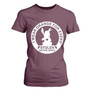 I Wear Orange For Every Stolen American Native Child T Shirt For Women Bring Our Children Home Orange Day TS10 Maroon Print Your Wear