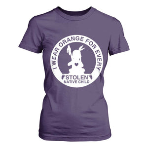 I Wear Orange For Every Stolen American Native Child T Shirt For Women Bring Our Children Home Orange Day TS10 Purple Print Your Wear