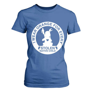 I Wear Orange For Every Stolen American Native Child T Shirt For Women Bring Our Children Home Orange Day TS10 Royal Blue Print Your Wear