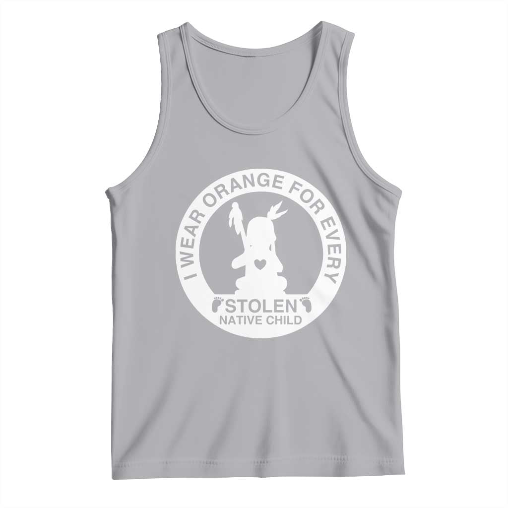 I Wear Orange For Every Stolen American Native Child Tank Top Bring Our Children Home Orange Day TS10 Athletic Heather Print Your Wear