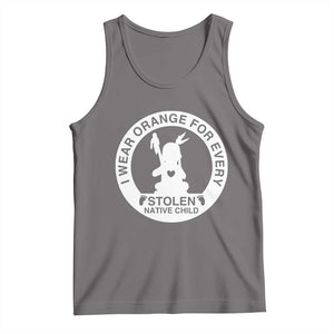 I Wear Orange For Every Stolen American Native Child Tank Top Bring Our Children Home Orange Day TS10 Deep Heather Print Your Wear