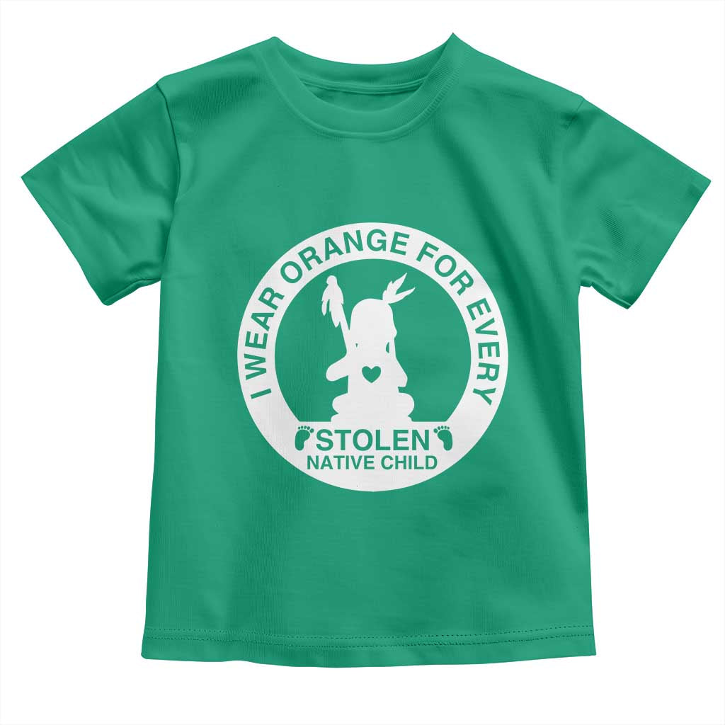 I Wear Orange For Every Stolen American Native Child Toddler T Shirt Bring Our Children Home Orange Day TS10 Irish Green Print Your Wear