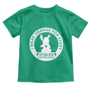I Wear Orange For Every Stolen American Native Child Toddler T Shirt Bring Our Children Home Orange Day TS10 Irish Green Print Your Wear
