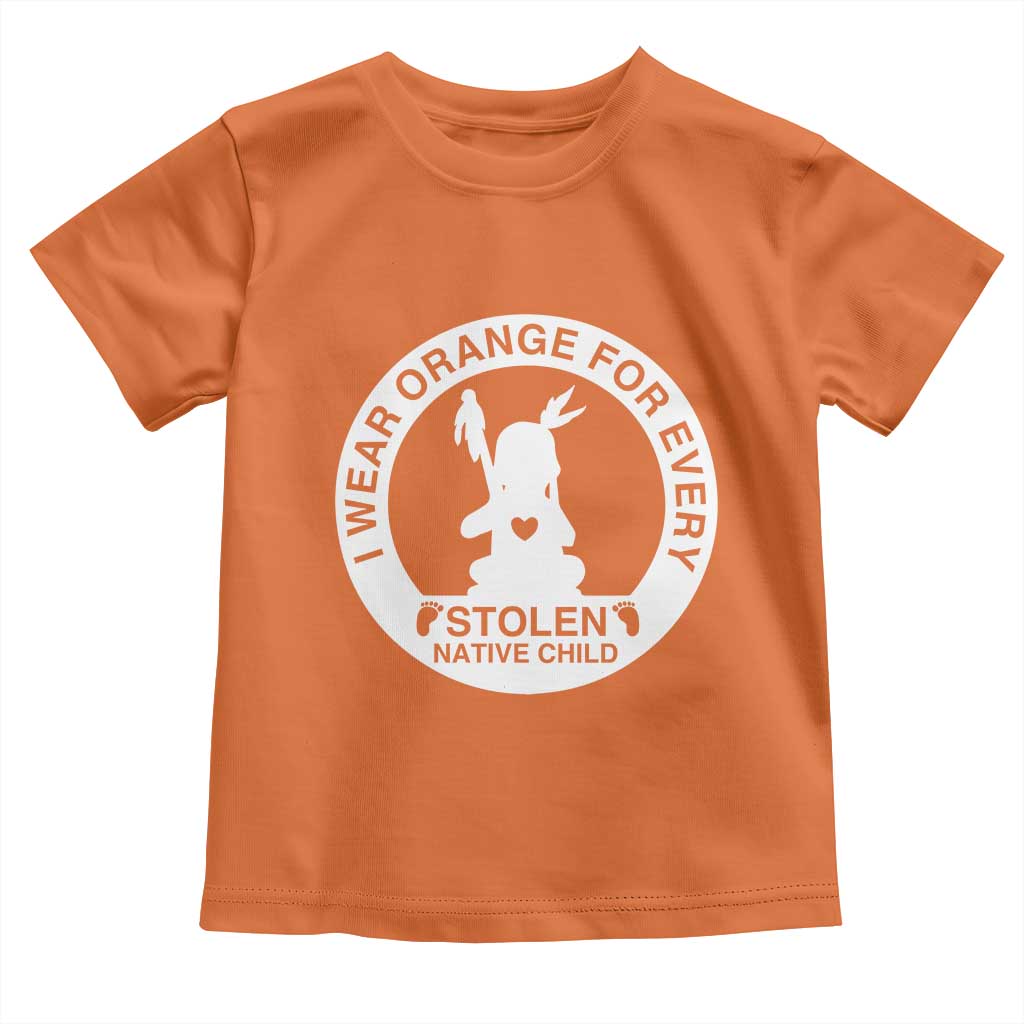 I Wear Orange For Every Stolen American Native Child Toddler T Shirt Bring Our Children Home Orange Day TS10 Orange Print Your Wear