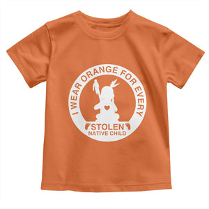 I Wear Orange For Every Stolen American Native Child Toddler T Shirt Bring Our Children Home Orange Day TS10 Orange Print Your Wear