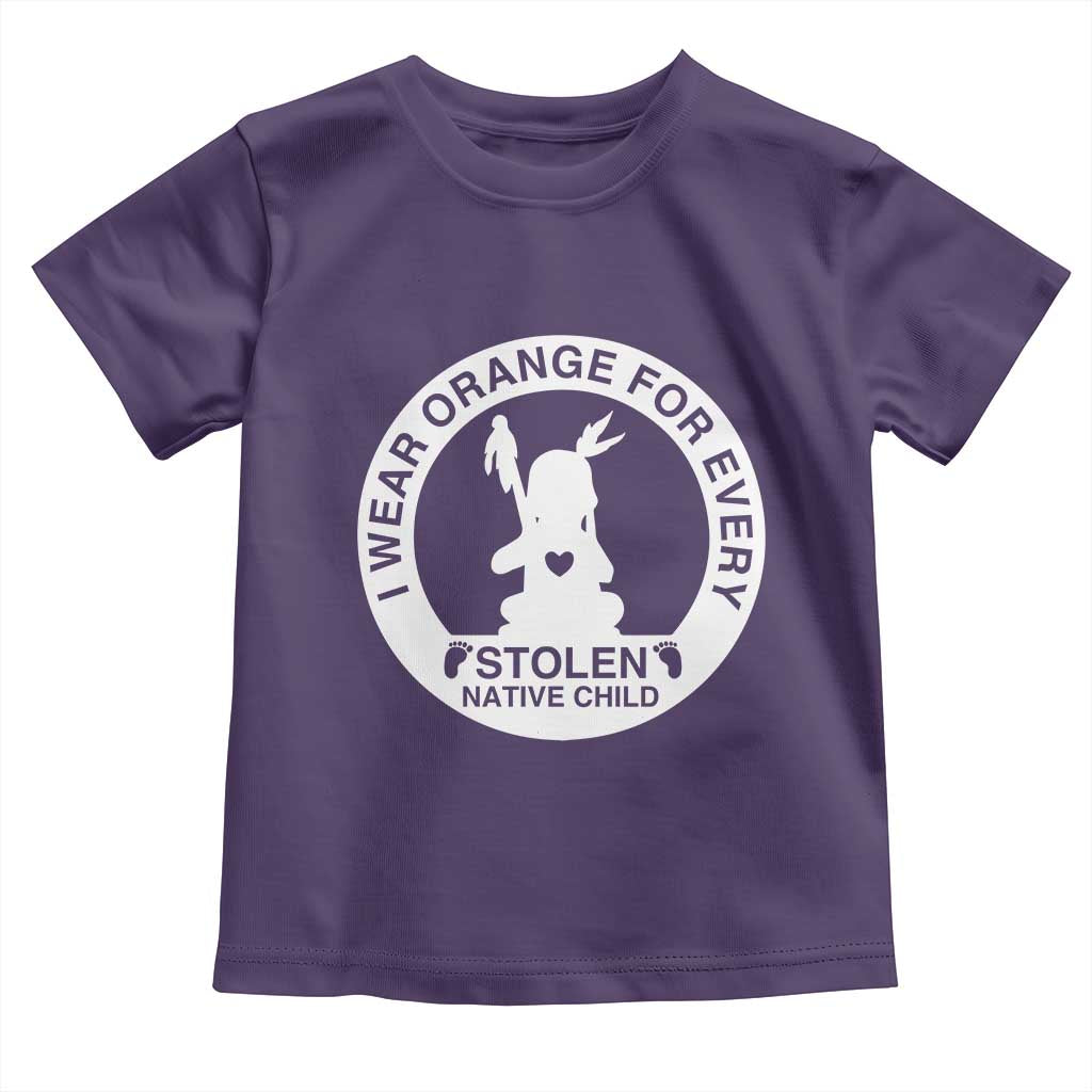 I Wear Orange For Every Stolen American Native Child Toddler T Shirt Bring Our Children Home Orange Day TS10 Purple Print Your Wear