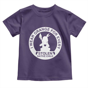 I Wear Orange For Every Stolen American Native Child Toddler T Shirt Bring Our Children Home Orange Day TS10 Purple Print Your Wear