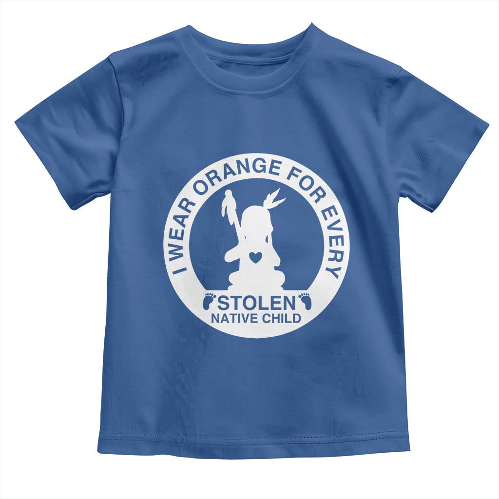 I Wear Orange For Every Stolen American Native Child Toddler T Shirt Bring Our Children Home Orange Day TS10 Royal Blue Print Your Wear