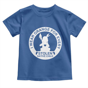 I Wear Orange For Every Stolen American Native Child Toddler T Shirt Bring Our Children Home Orange Day TS10 Royal Blue Print Your Wear