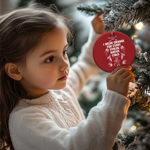 I Wear Orange For Every Stolen American Native Child Christmas Ornament TS10 Print Your Wear