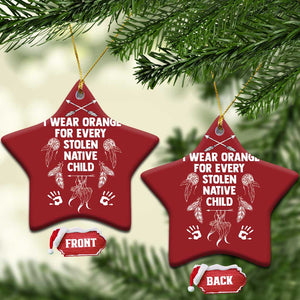 I Wear Orange For Every Stolen American Native Child Christmas Ornament TS10 Star Red Print Your Wear