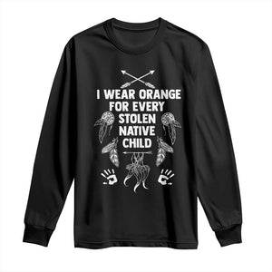 I Wear Orange For Every Stolen American Native Child Long Sleeve Shirt TS10 Black Print Your Wear
