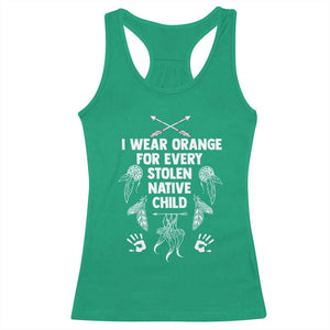 I Wear Orange For Every Stolen American Native Child Racerback Tank Top TS10 Irish Green Print Your Wear