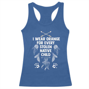I Wear Orange For Every Stolen American Native Child Racerback Tank Top TS10 Royal Blue Print Your Wear