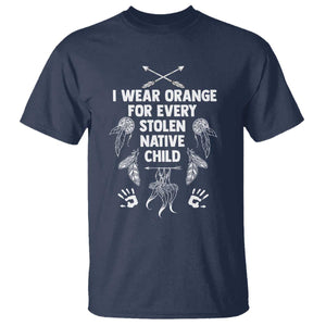 I Wear Orange For Every Stolen American Native Child T Shirt TS10 Navy Print Your Wear