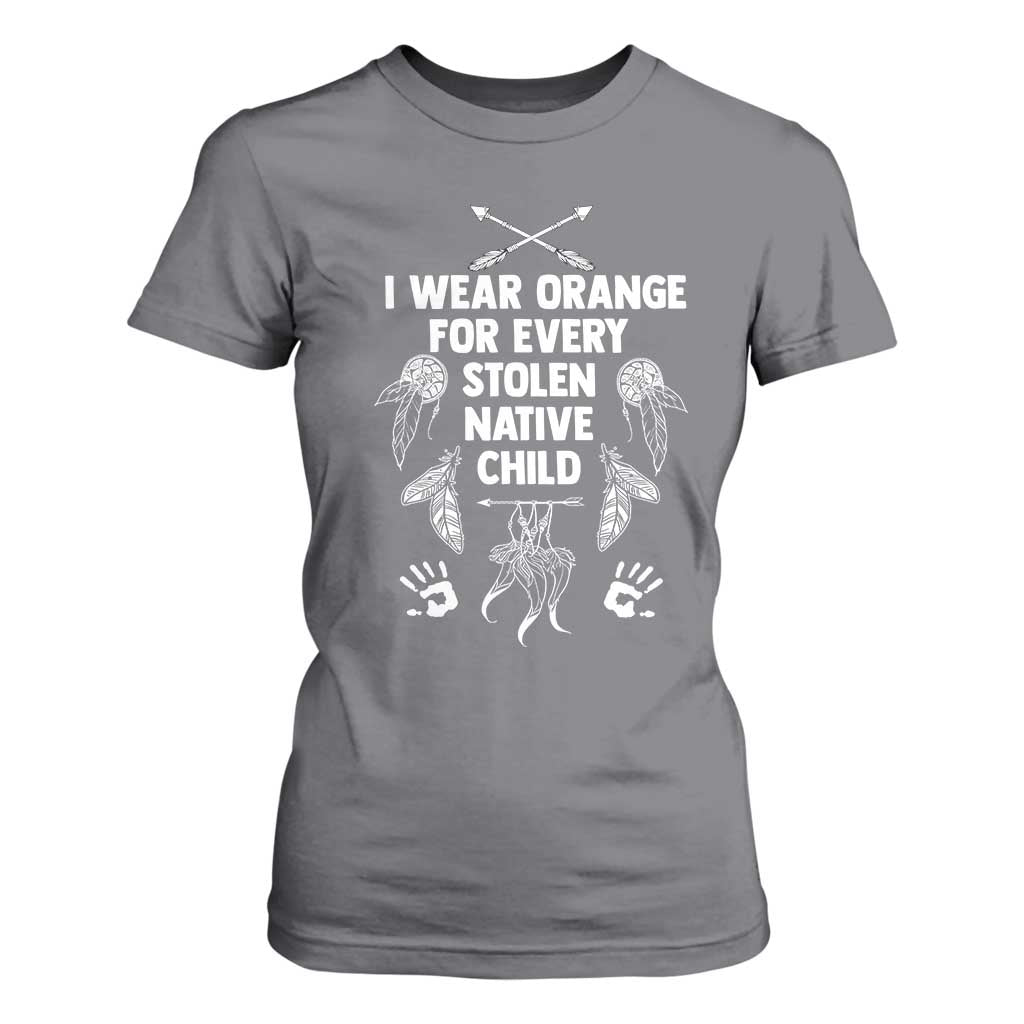 I Wear Orange For Every Stolen American Native Child T Shirt For Women TS10 Charcoal Print Your Wear