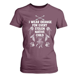 I Wear Orange For Every Stolen American Native Child T Shirt For Women TS10 Maroon Print Your Wear