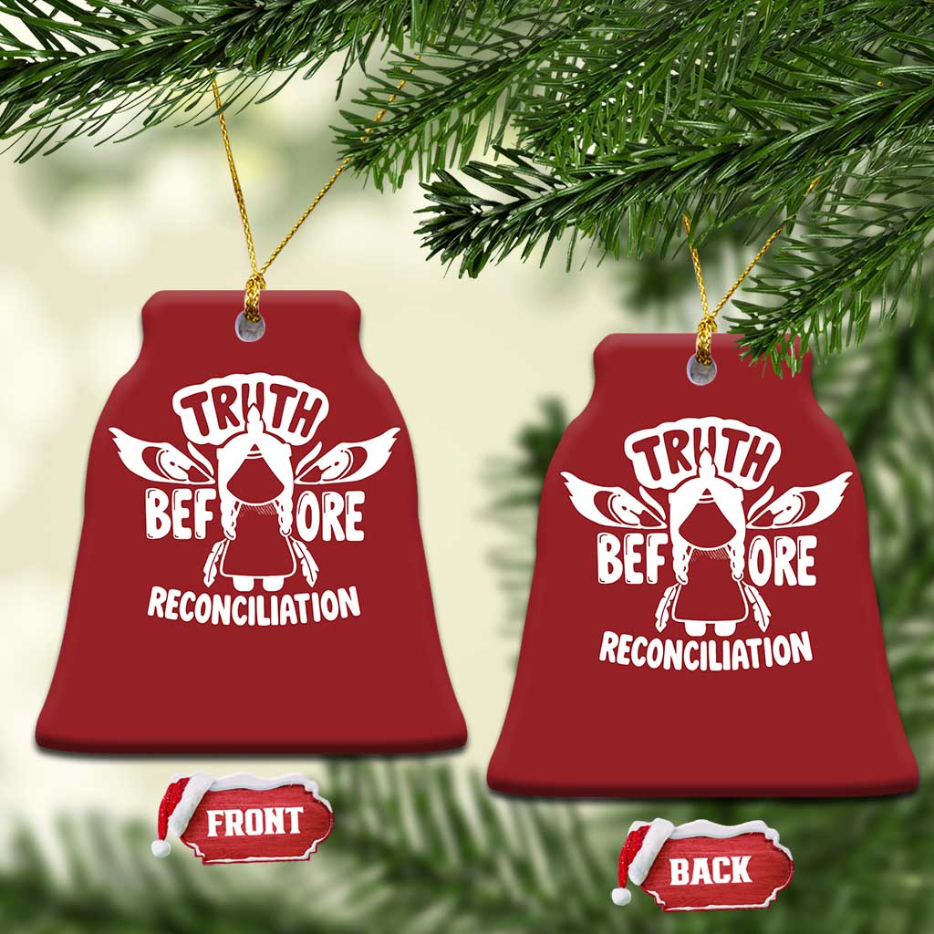 Native American Every Child Christmas Ornament Truth Before Reconciliation TS10 Bell Flake Red Print Your Wear