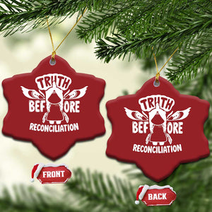 Native American Every Child Christmas Ornament Truth Before Reconciliation TS10 Snow Flake Red Print Your Wear