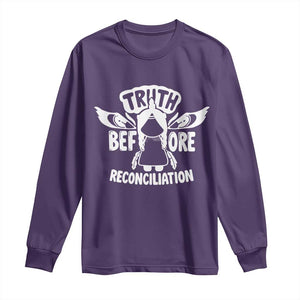 Native American Every Child Long Sleeve Shirt Truth Before Reconciliation TS10 Purple Print Your Wear