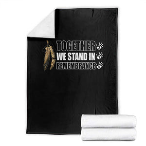 Native American Every Child Throw Blanket Together We Stand in Remembrance 215 Stolen Children TS10 Black Print Your Wear