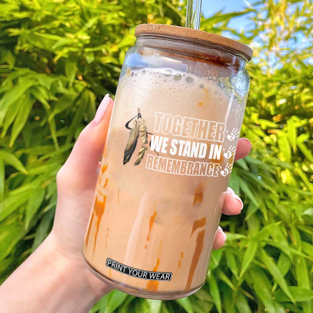 Native American Every Child Glass Can Together We Stand in Remembrance 215 Stolen Children TS10 Black Print Your Wear