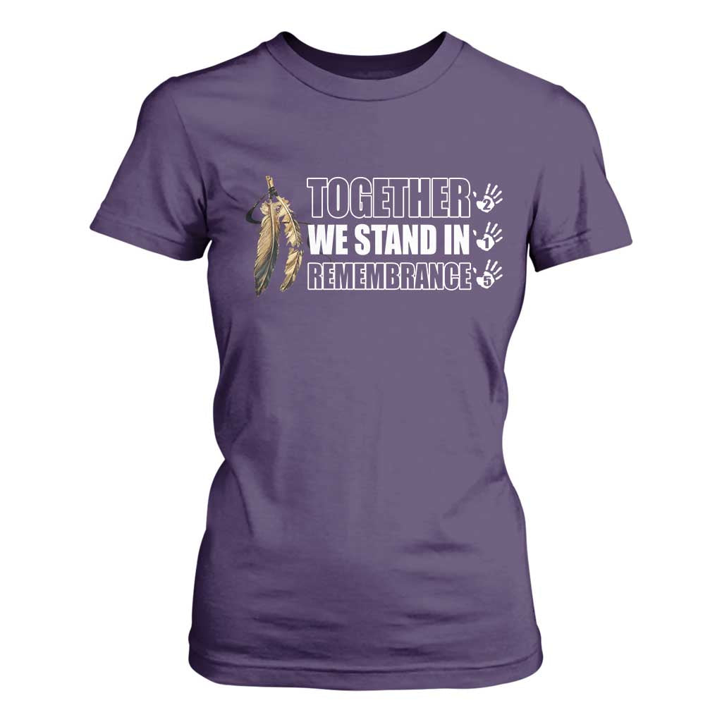 Native American Every Child T Shirt For Women Together We Stand in Remembrance 215 Stolen Children TS10 Purple Print Your Wear
