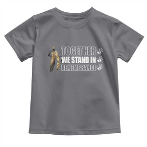 Native American Every Child Toddler T Shirt Together We Stand in Remembrance 215 Stolen Children TS10 Charcoal Print Your Wear