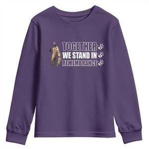 Native American Every Child Youth Sweatshirt Together We Stand in Remembrance 215 Stolen Children TS10 Purple Print Your Wear