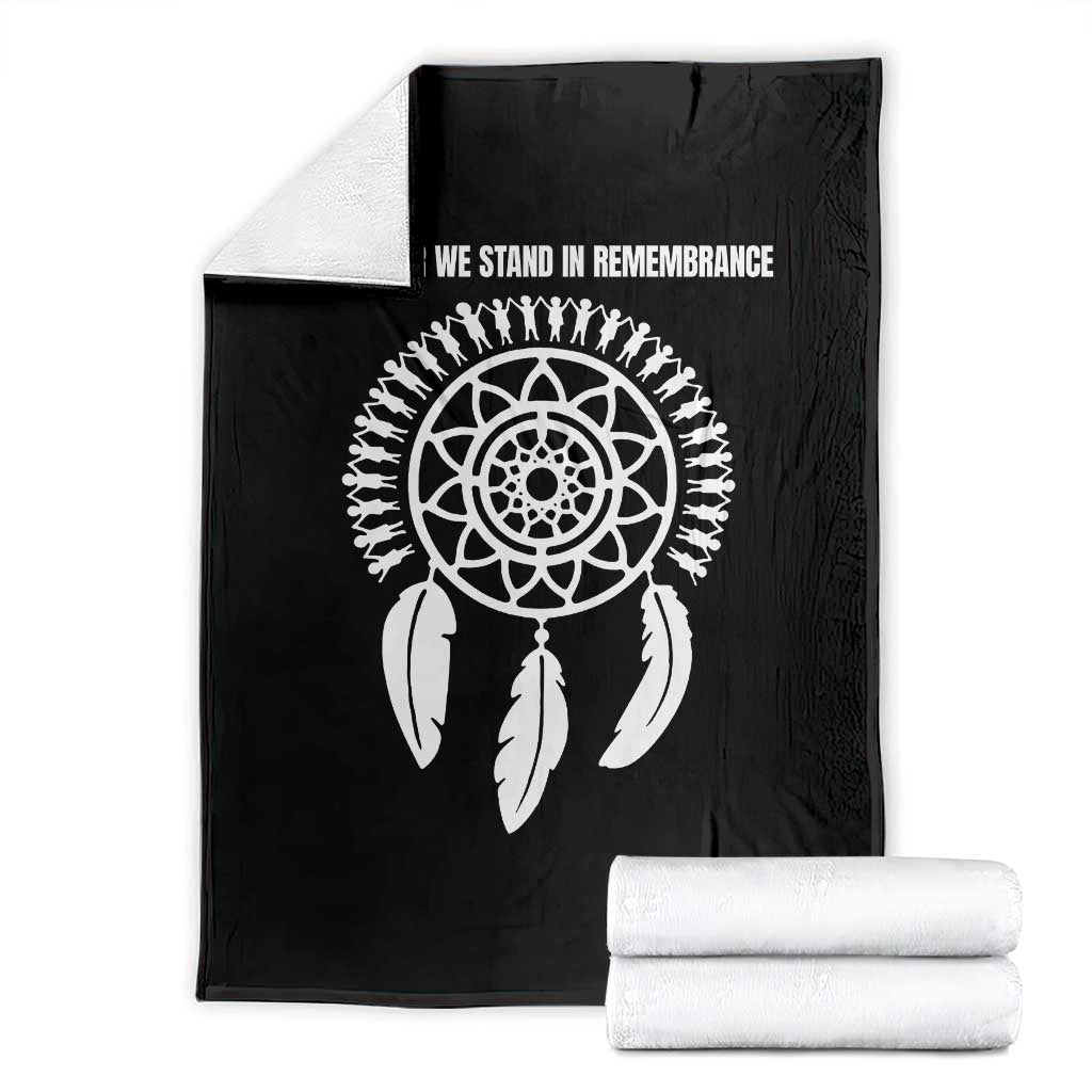 Native American Every Child Throw Blanket Together We Stand in Remembrance TS10 Black Print Your Wear