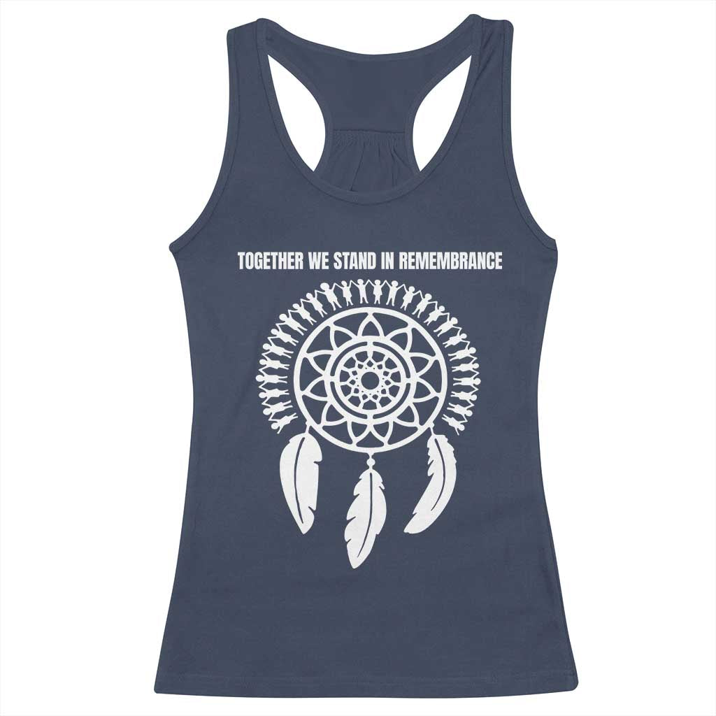 Native American Every Child Racerback Tank Top Together We Stand in Remembrance TS10 Navy Print Your Wear