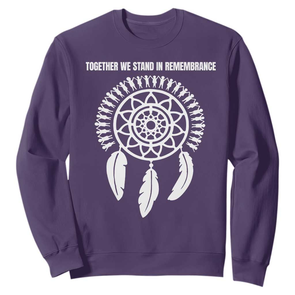 Native American Every Child Sweatshirt Together We Stand in Remembrance TS10 Purple Print Your Wear