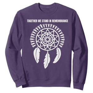 Native American Every Child Sweatshirt Together We Stand in Remembrance TS10 Purple Print Your Wear