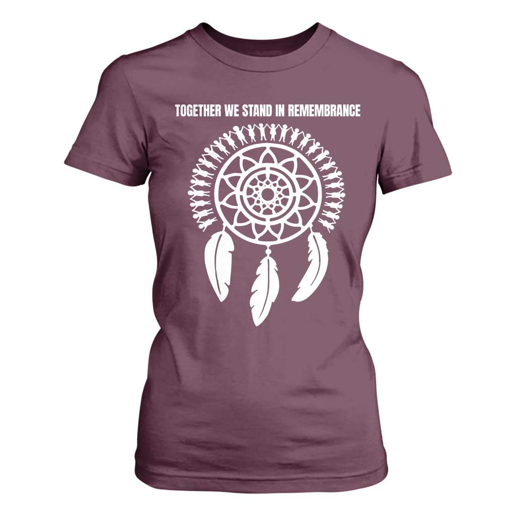 Native American Every Child T Shirt For Women Together We Stand in Remembrance TS10 Maroon Print Your Wear