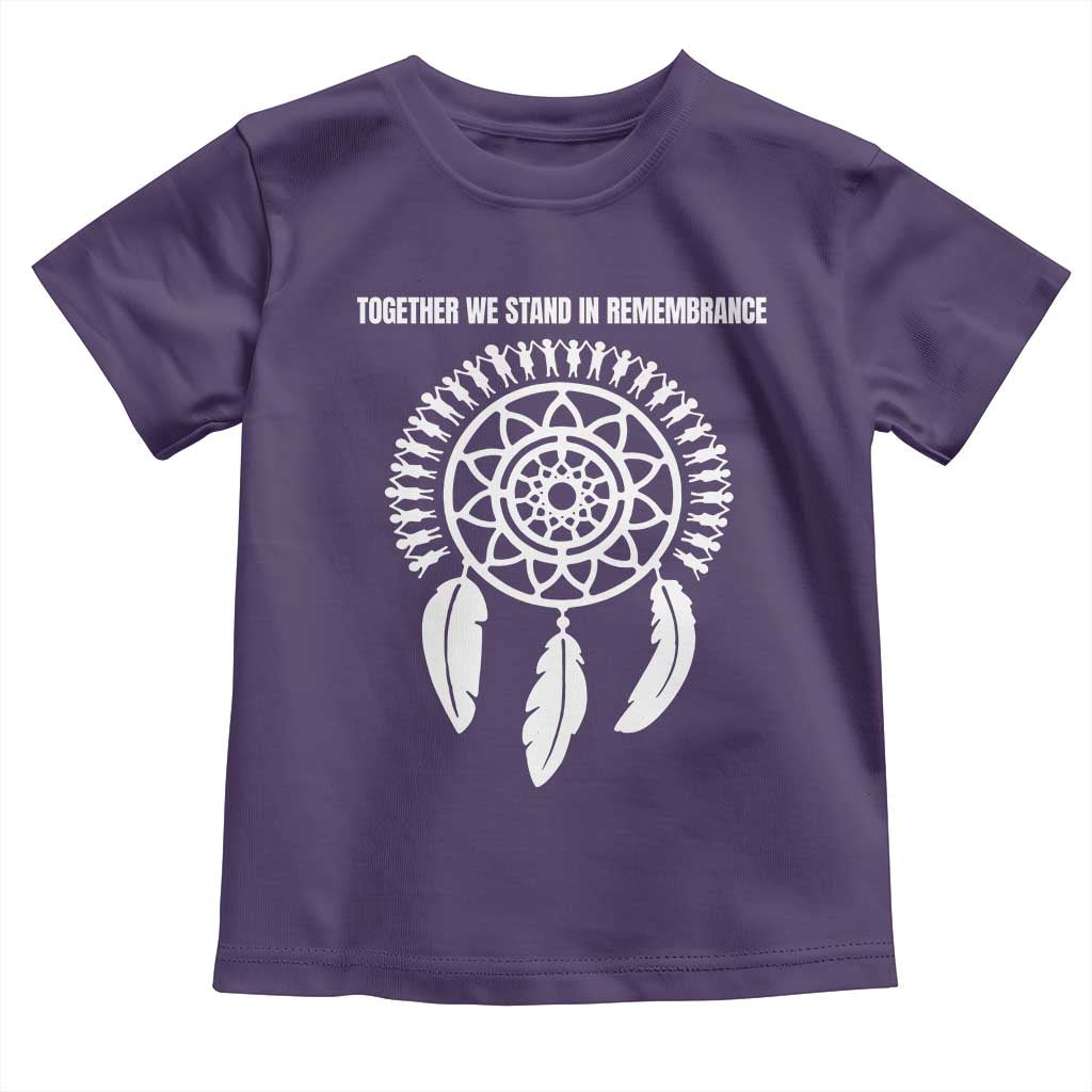 Native American Every Child Toddler T Shirt Together We Stand in Remembrance TS10 Purple Print Your Wear